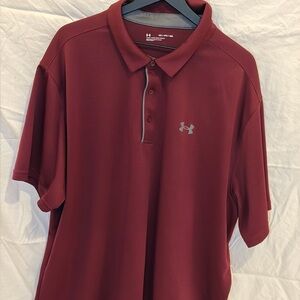Under Armour Men's Burgundy Polo Shirt